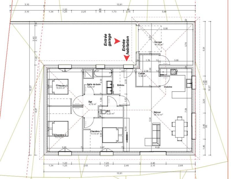 Maison - 100 m² - 4 pièces