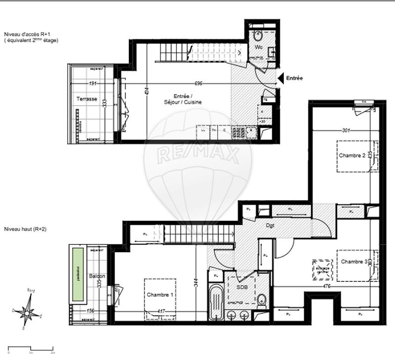 Appartement - 88 m² - 4 pièces