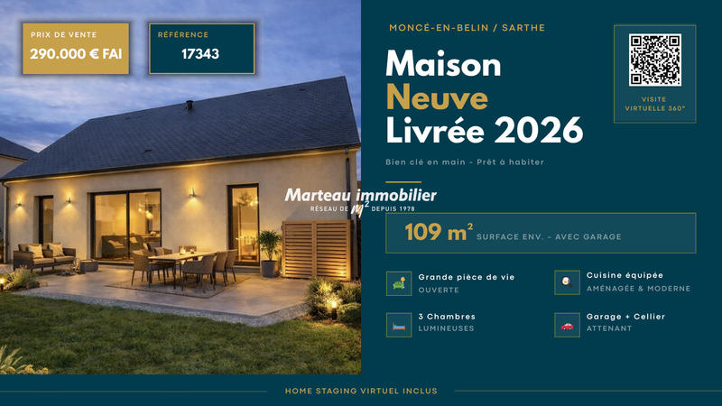 Maison - 109 m² - 5 pièces