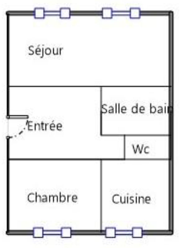 Appartement - 47 m² - 2 pièces