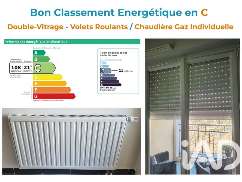 Appartement - 45 m² - 2 pièces