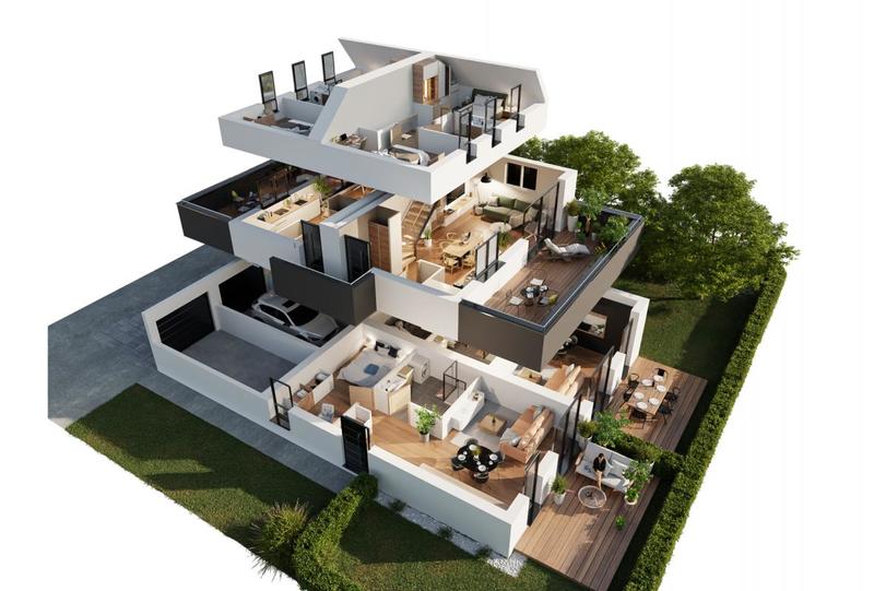 Maison - 90 m² - 3 pièces