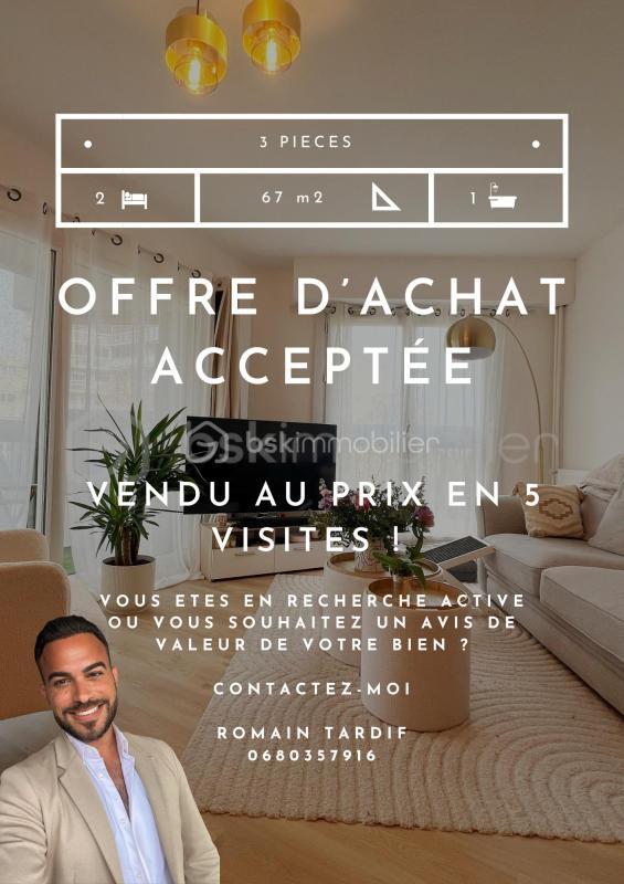 Appartement - 66 m² - 3 pièces