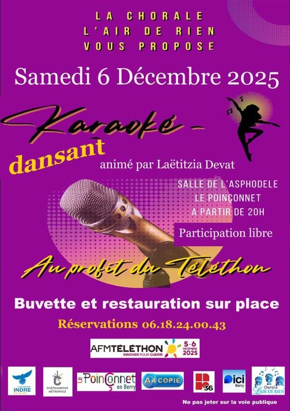 Karaoké dansant du Téléthon