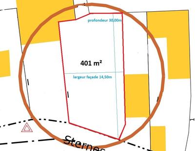 Terrain - 401 m²
