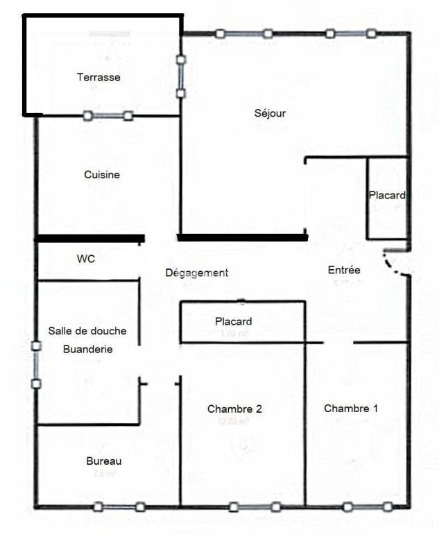 Appartement - 95 m² - 4 pièces