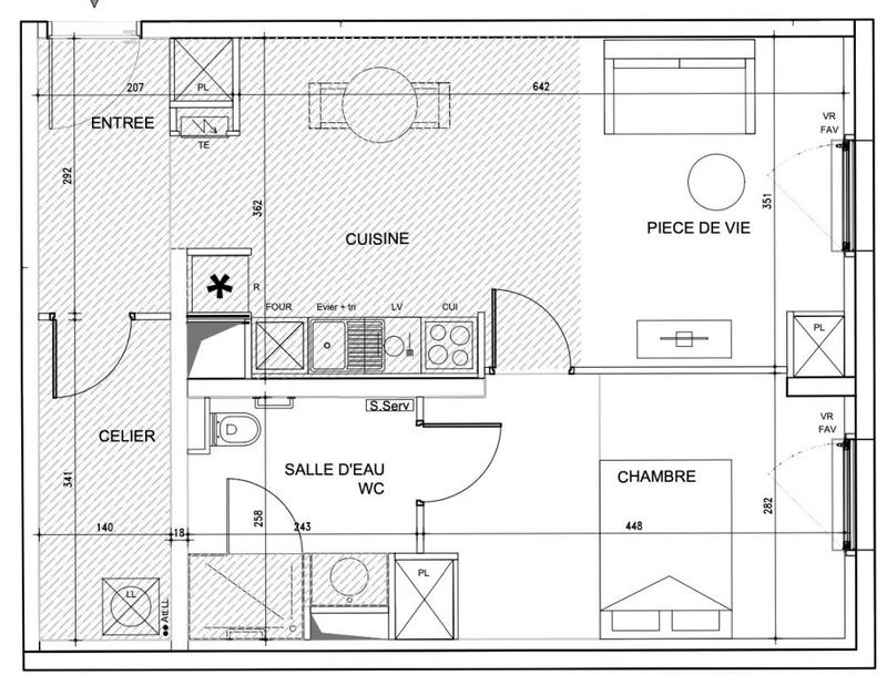 Appartement - 51 m² - 2 pièces