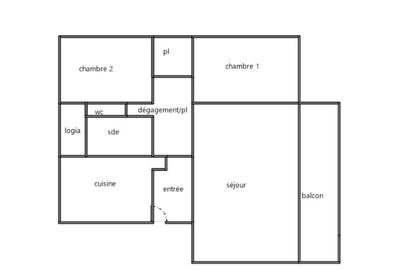 Appartement - 63 m² - 3 pièces