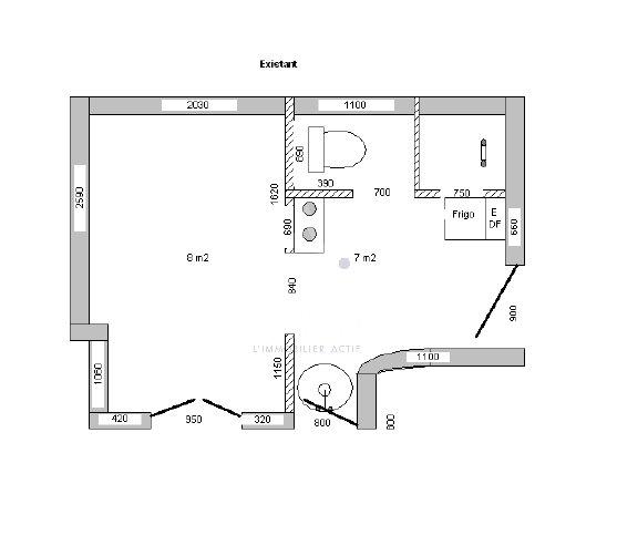 Appartement - 12 m² - 1 pièce
