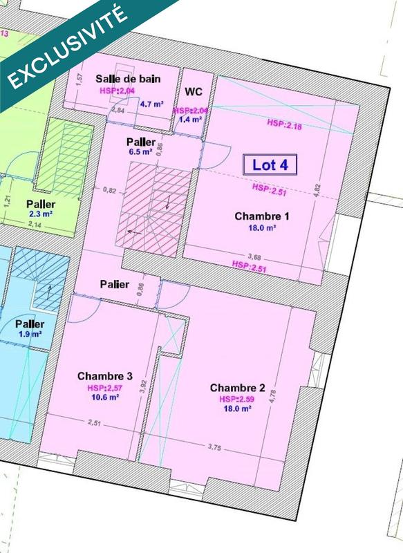 Appartement - 116 m² - 4 pièces