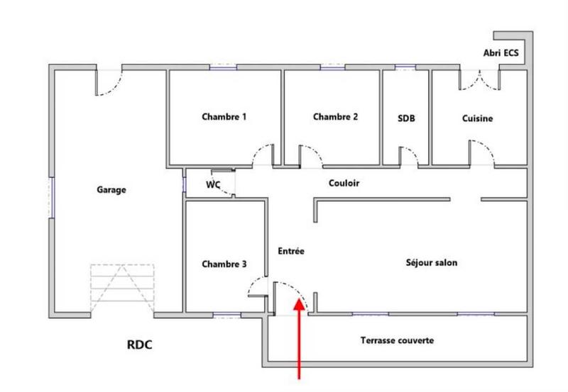 Maison jumelée - 94 m² - 4 pièces