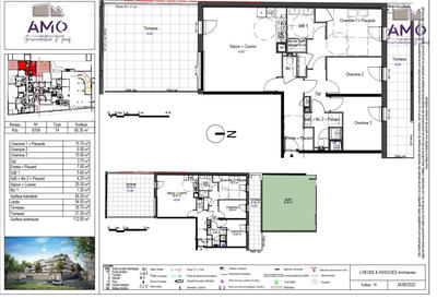 Appartement - 87 m² - 4 pièces