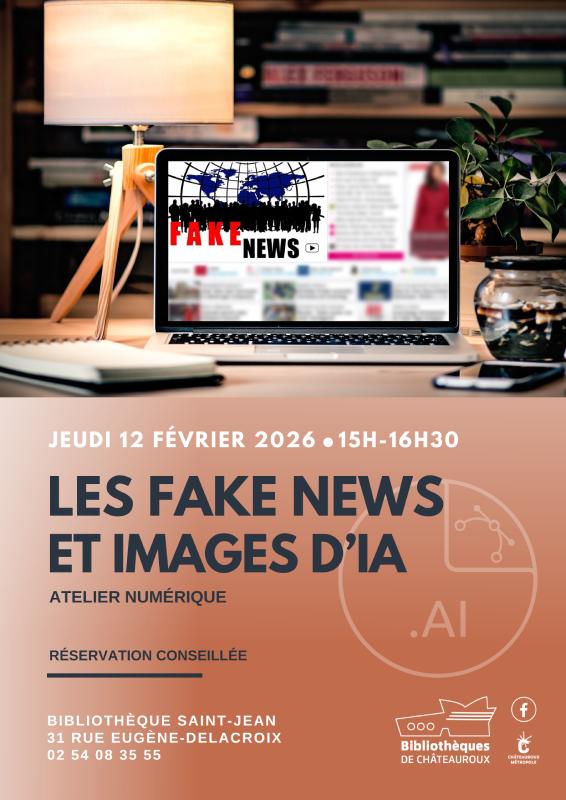 Atelier numérique : les fake news et images d'Ia