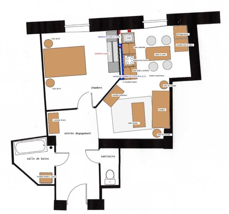 Appartement - 40 m² - 2 pièces