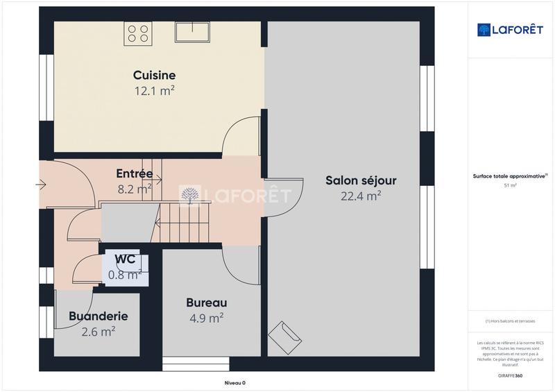 Maison - 92 m² - 4 pièces