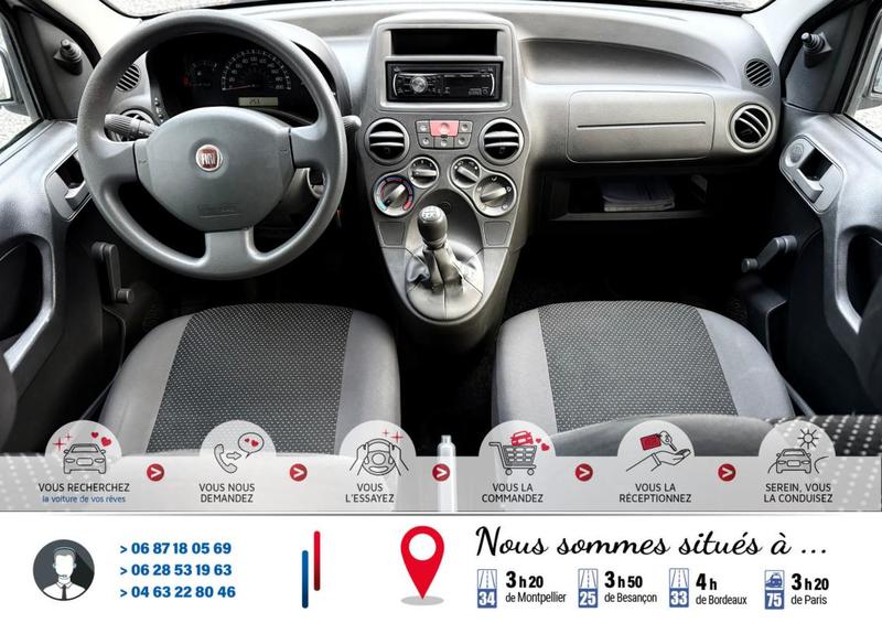 Fiat Panda 1.1 i 8v 55Cv Eco *134500km Direction Assisté (Mode City)*Attelage*Véhicule Sous Garantie*Ct Révision Kit Distribution Ok *100 Points de Contrôles*Pneus 4 Saisons m+S*CarteGrise Moitié prix (Véhicule plus 10 ans)*Autoradio Cd/Mp3 Prise aux Usb*