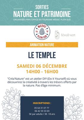 Sortie nature &quot;Créa'Nature au Temple -Diy Création d'un mobile nature&quot;
