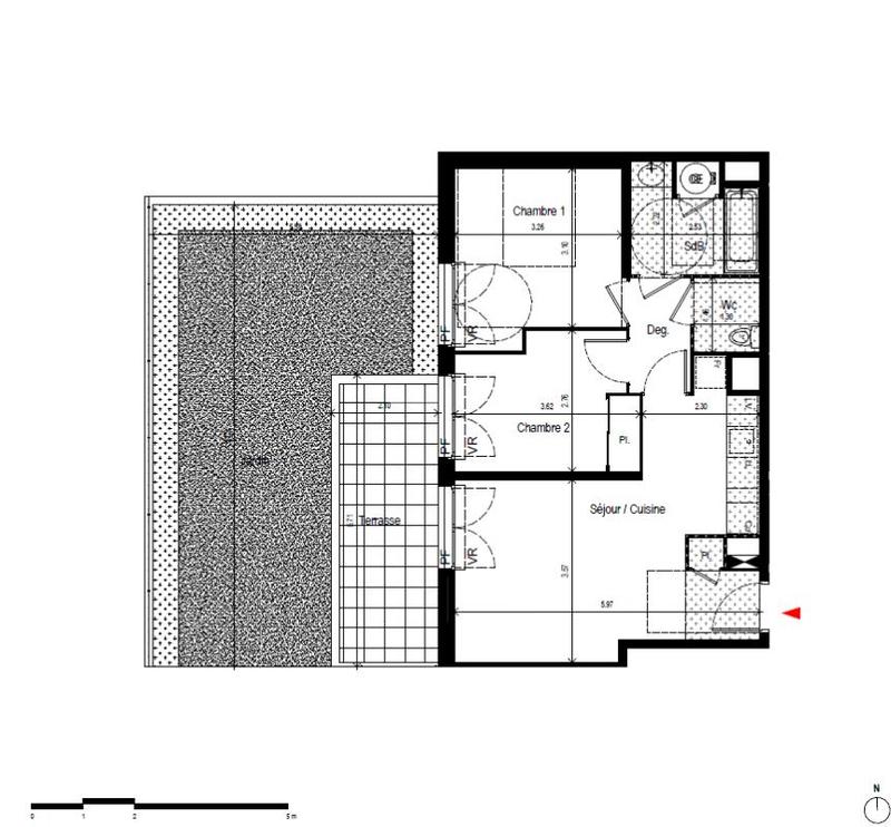 Appartement - 53 m² - 3 pièces