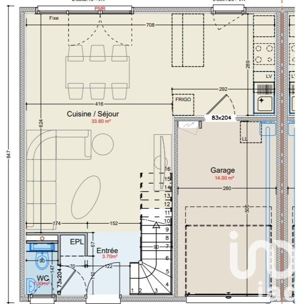 Maison - 90 m² - 4 pièces