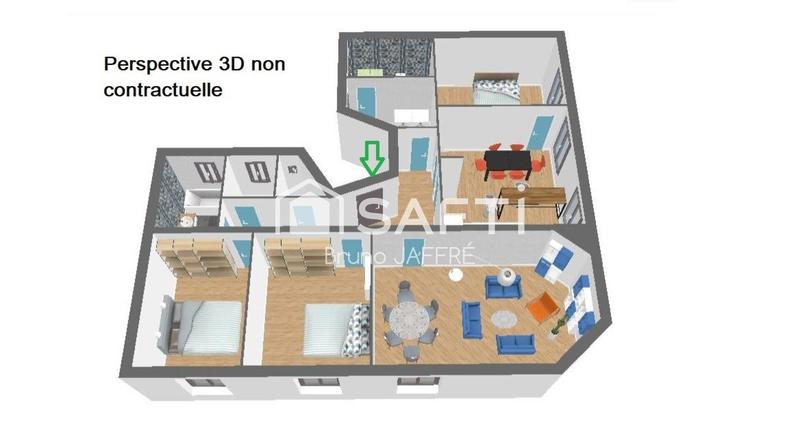 Appartement - 105 m² - 5 pièces