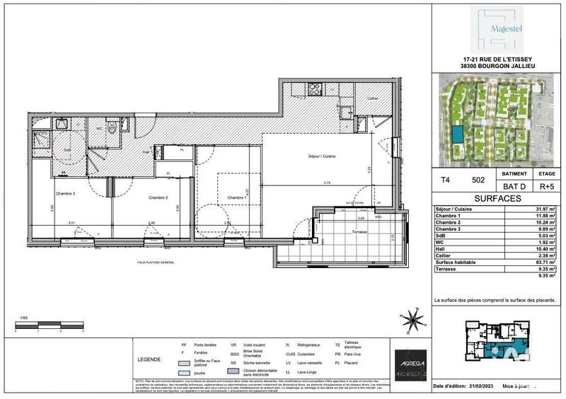 Appartement - 84 m² - 4 pièces