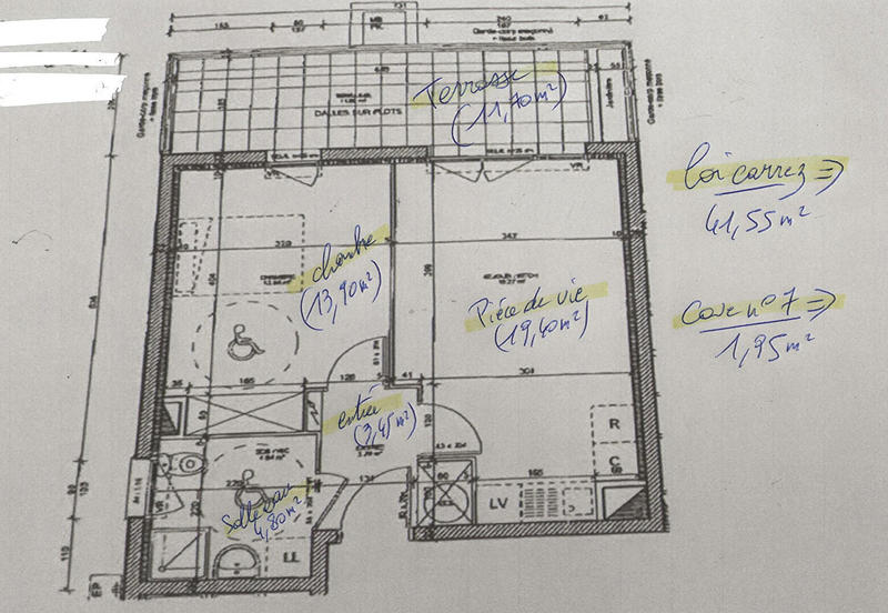 Appartement - 42 m² - 2 pièces