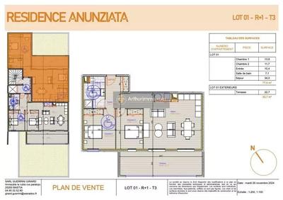 Appartement - 77 m² - 3 pièces