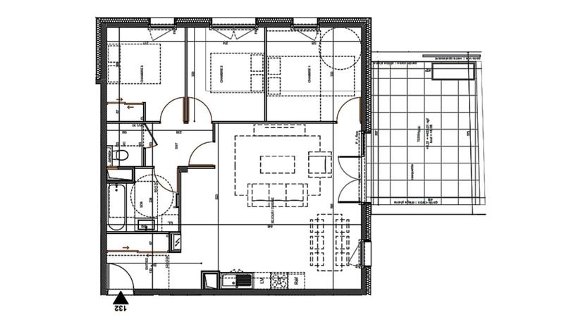 Appartement - 80 m² - 4 pièces