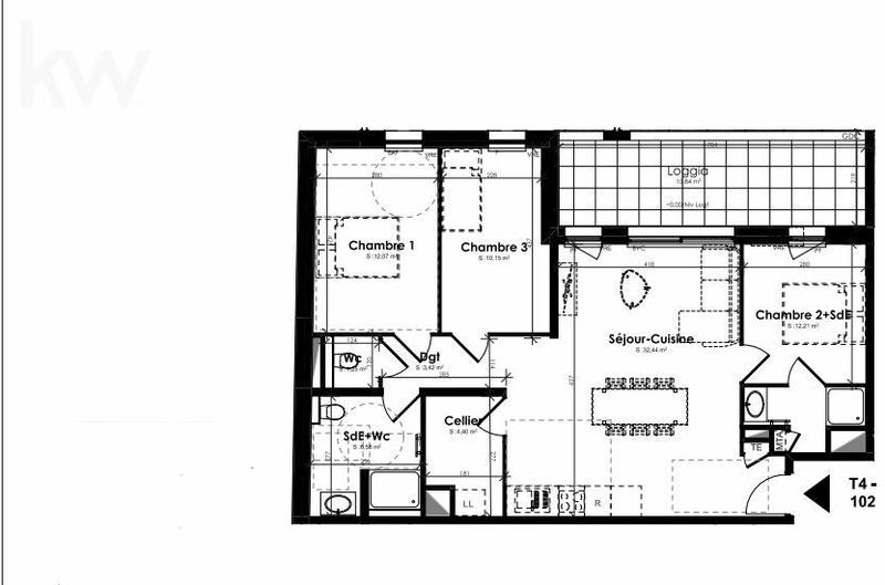 Appartement - 83 m² - 4 pièces