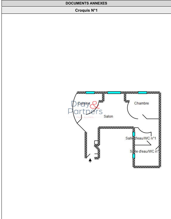 Appartement - 70 m² - 2 pièces