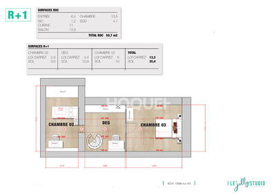 Maison - 80 m² - 4 pièces