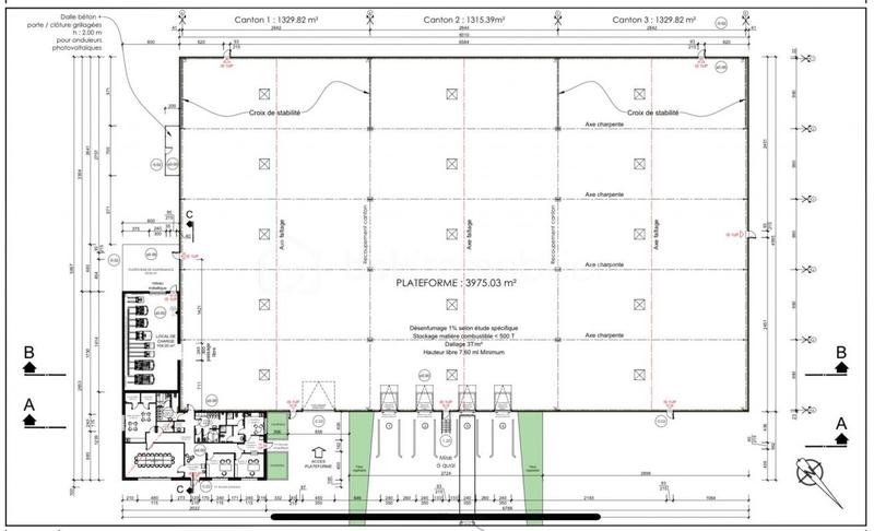 Local commercial - 4 279 m² - 5 pièces