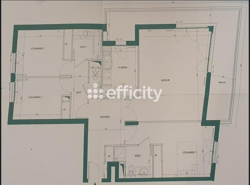 Appartement - 97 m² - 4 pièces