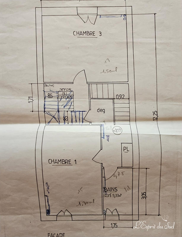 Maison ancienne - 112 m² - 3 pièces