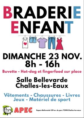 Braderie enfants à Challes-les-Eaux