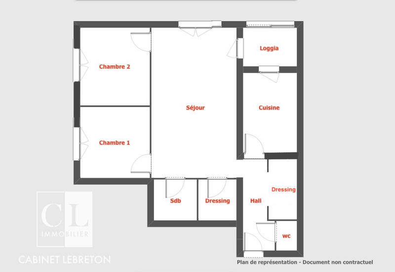 Appartement - 71 m² - 3 pièces