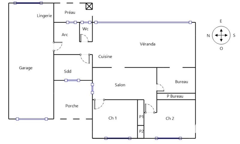Maison - 90 m² - 4 pièces
