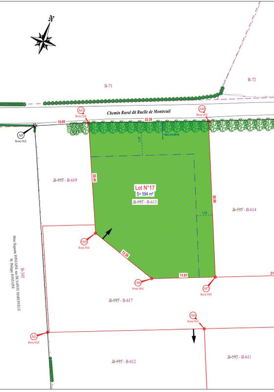 Terrain - 594 m²