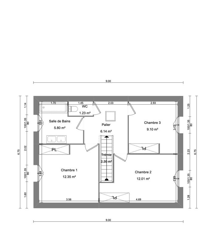 Maison - 120 m² - 6 pièces