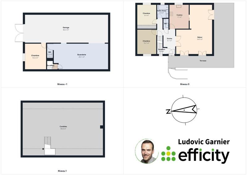 Maison - 92 m² - 4 pièces