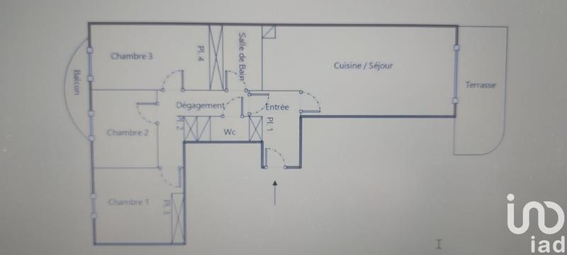 Appartement - 80 m² - 4 pièces