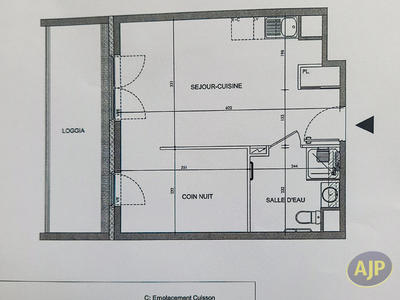 Appartement - 34 m² - 2 pièces