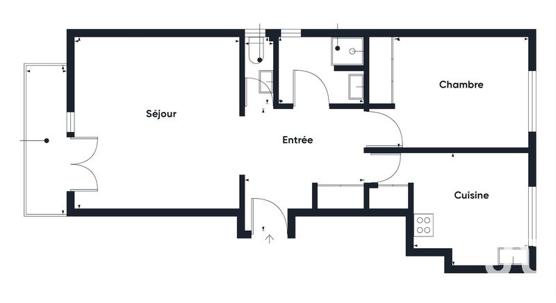 Appartement - 53 m² - 2 pièces