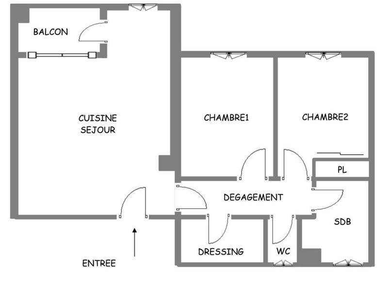 Appartement - 70 m² - 3 pièces