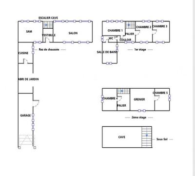 Maison - 185 m² - 9 pièces