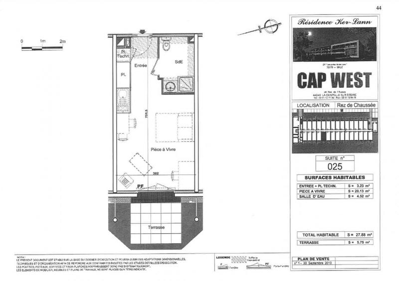 Appartement - 28 m² - 1 pièce