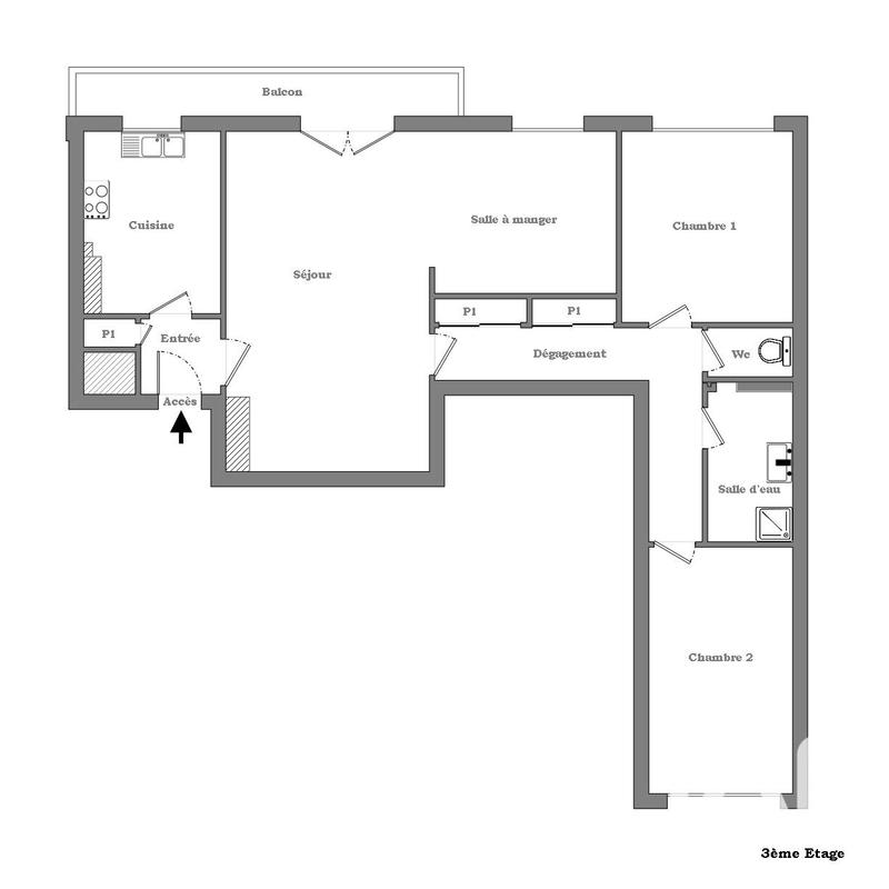 Appartement - 74 m² - 4 pièces