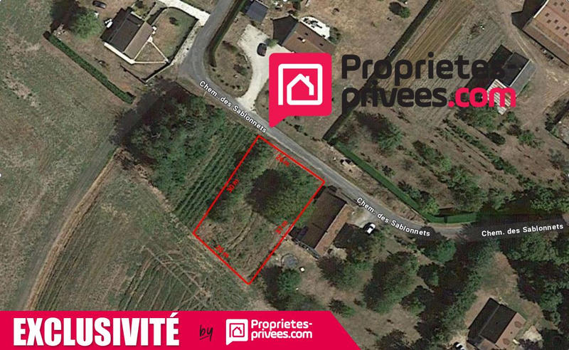 Terrain constructible - 860 m²