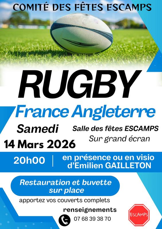 Retransmission du match de rugby France-Angleterre