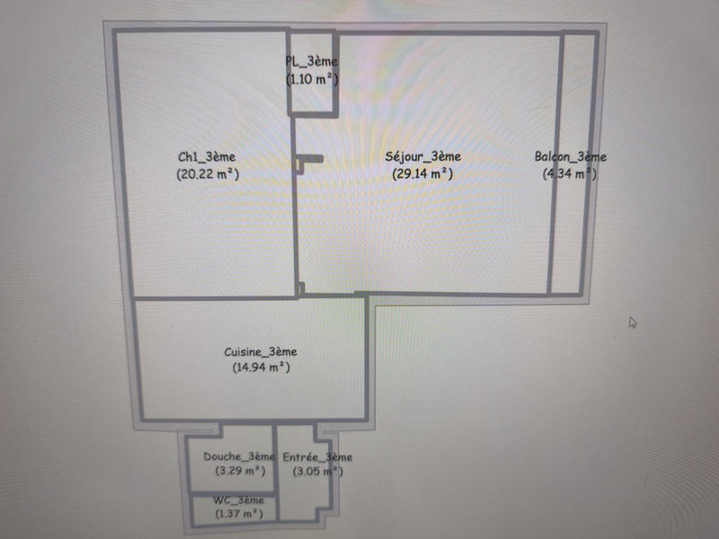 Appartement - 73 m² - 3 pièces